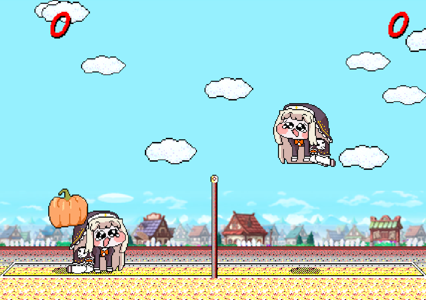 Pikachu Volleyball game screenshot